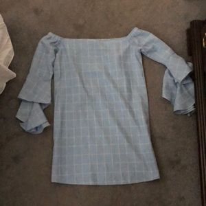 Missguided blue dress US size 6